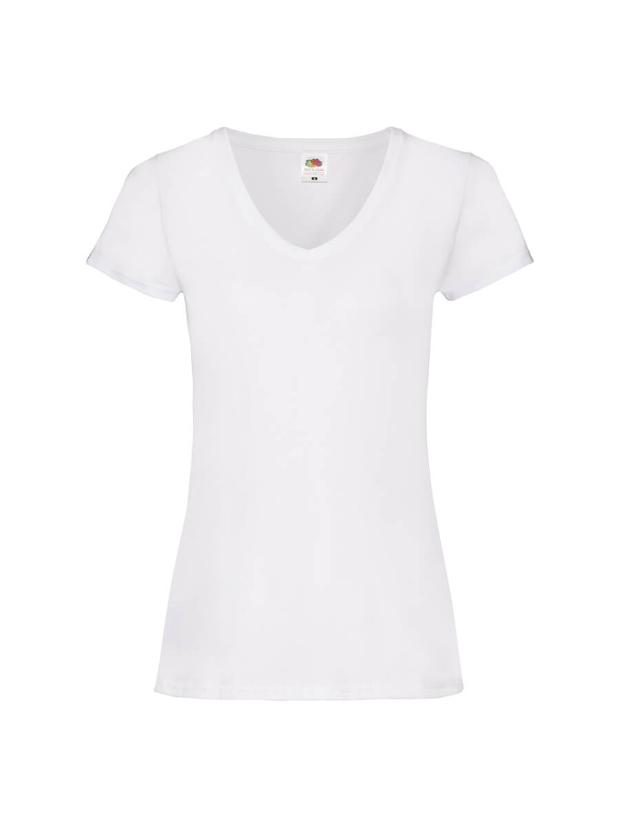 T-SHIRT DONNA MANICA CORTA COLLO A V VALUEWEIGHT
