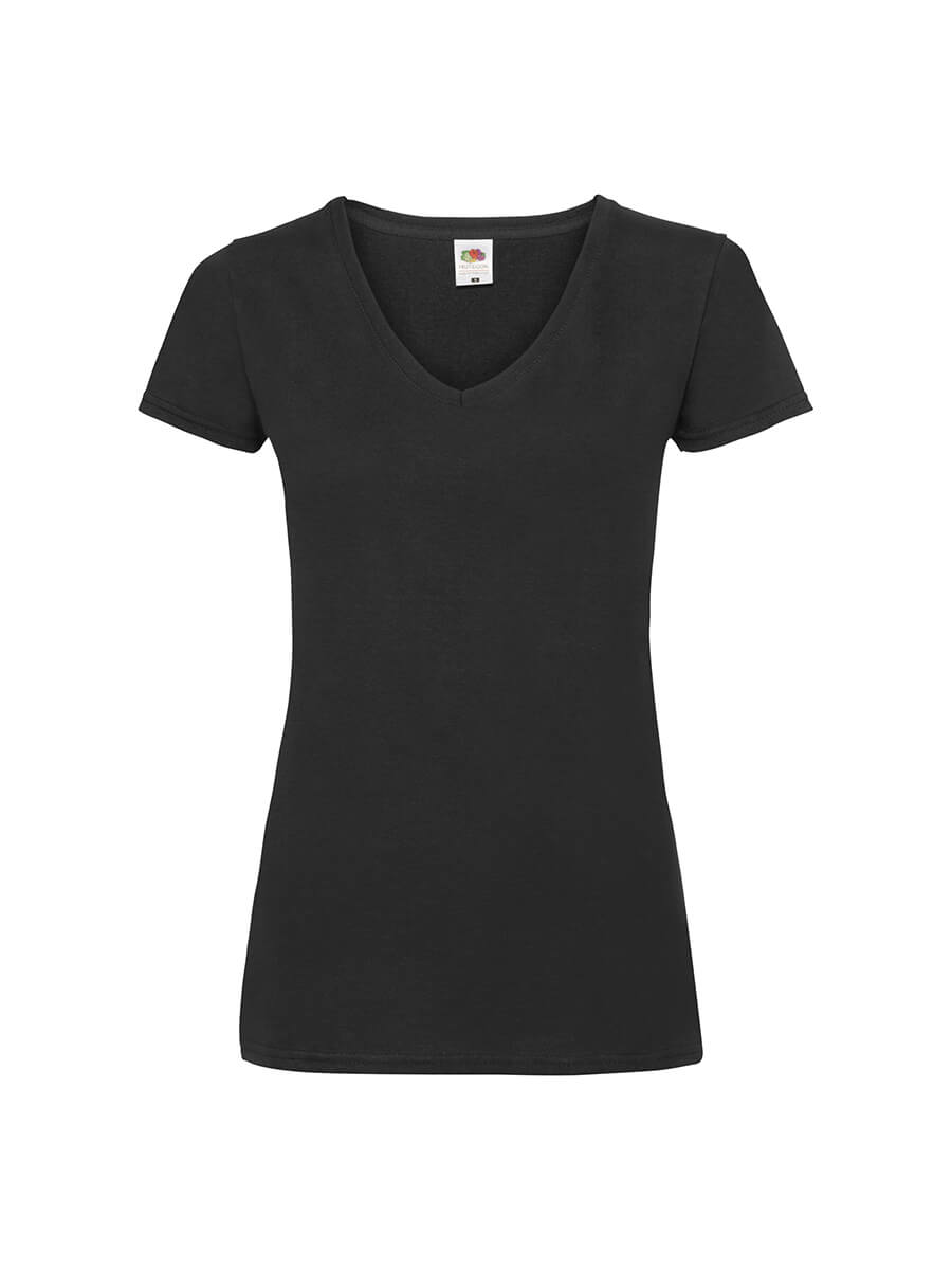 T-SHIRT DONNA MANICA CORTA COLLO AV VALUEWEIGHT
