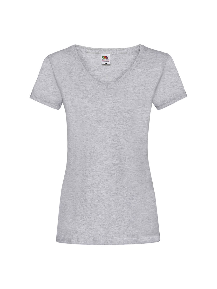 T-SHIRT DONNA MANICA CORTA COLLO AV VALUEWEIGHT