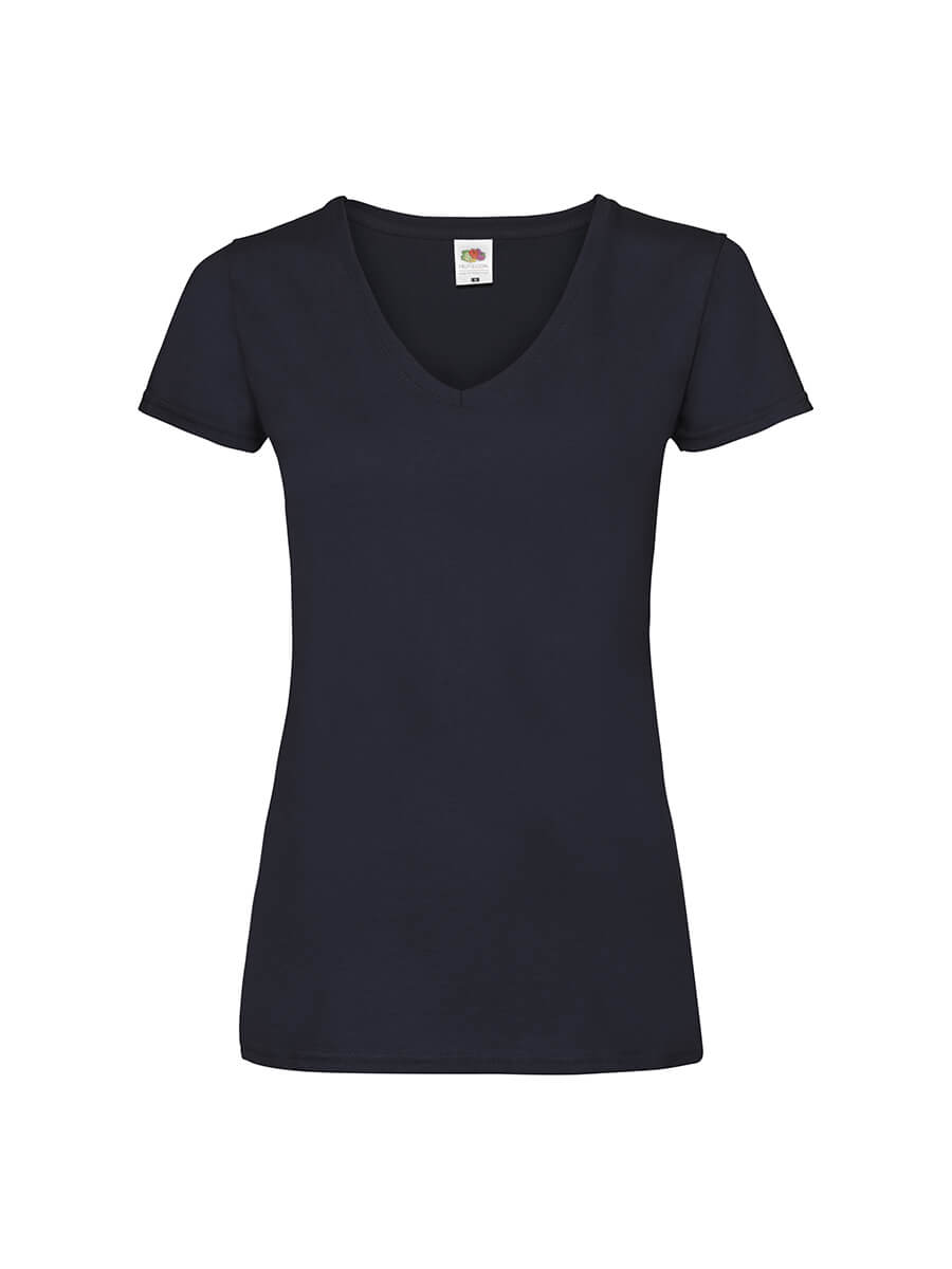 T-SHIRT DONNA MANICA CORTA COLLO AV VALUEWEIGHT