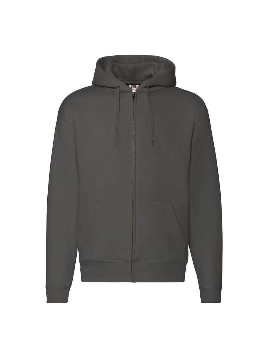 FELPA UOMO CAPPUCCIO E ZIP PREMIUM