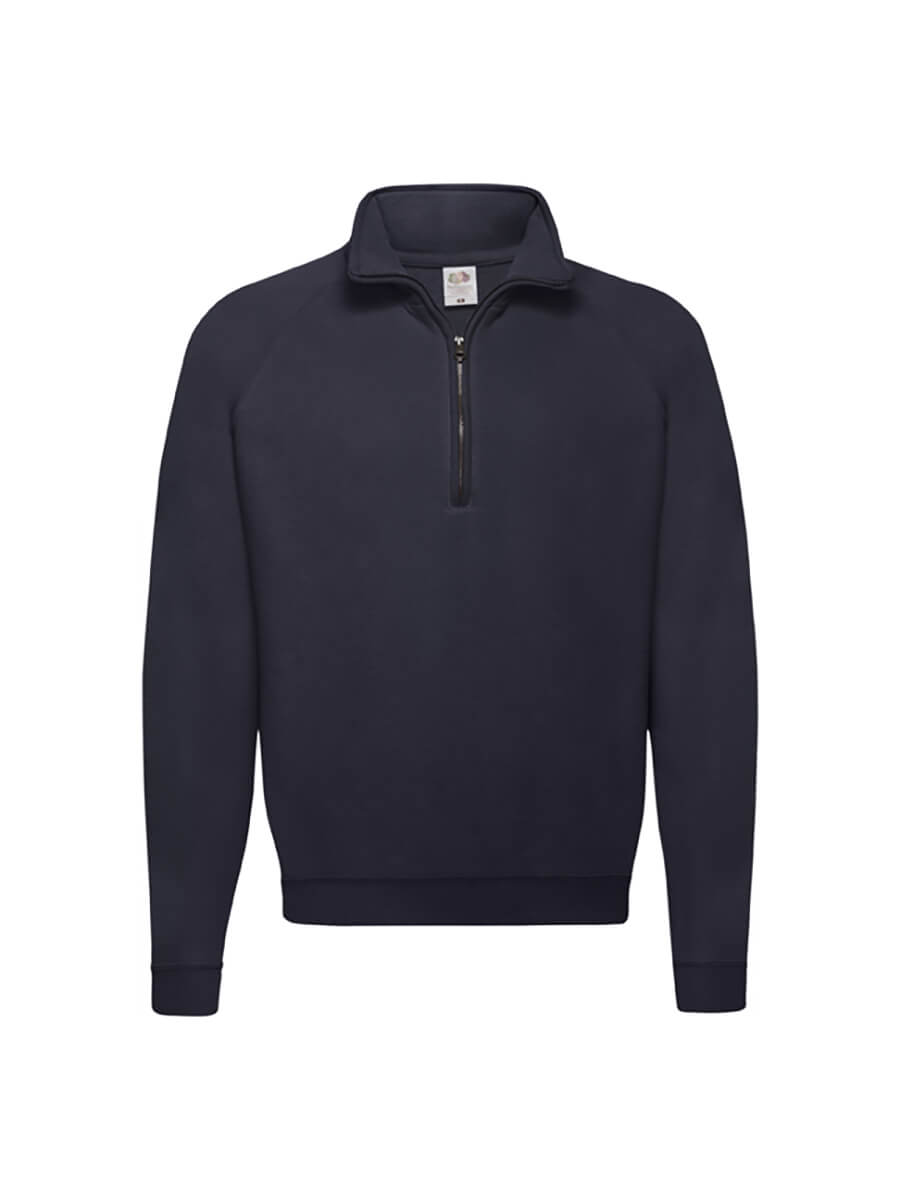 FELPA UNISEX MEZZA ZIP CLASSICA