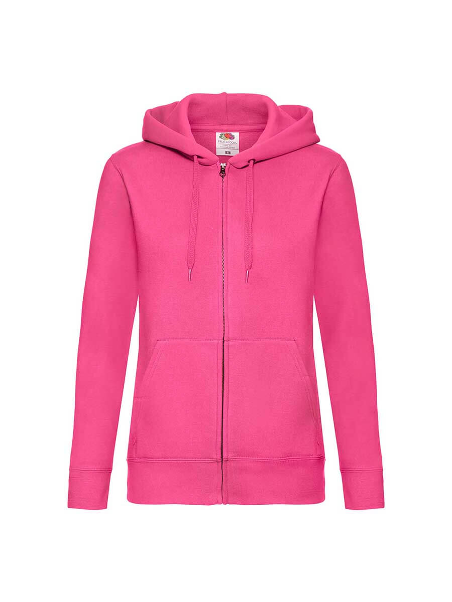 FELPA DONNA CAPPUCCIO E ZIP PREMIUM