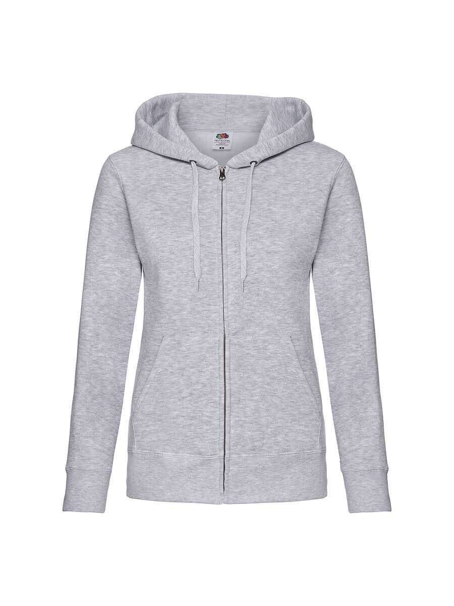 FELPA DONNA CAPPUCCIO E ZIP PREMIUM