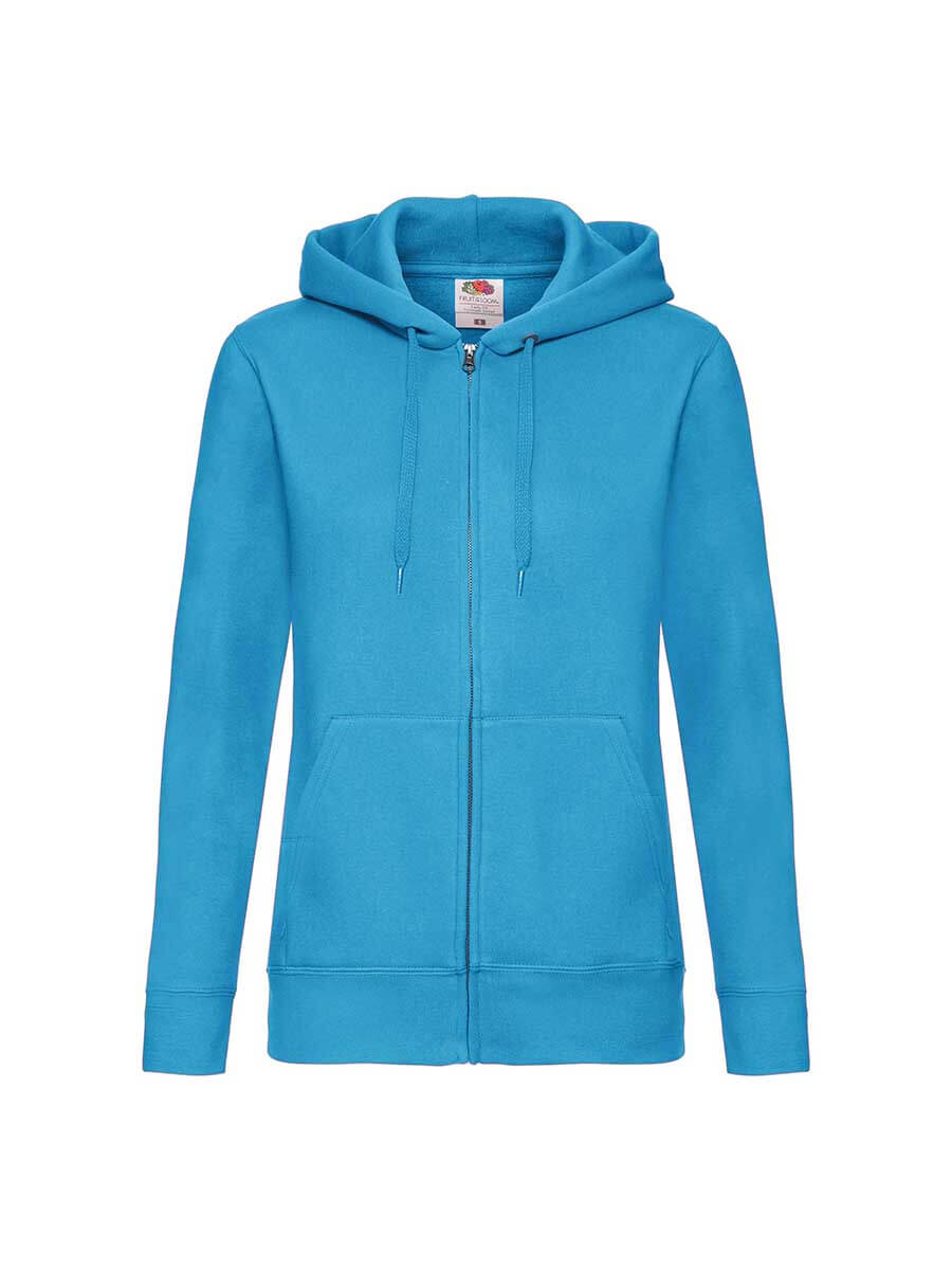 FELPA DONNA CAPPUCCIO E ZIP PREMIUM