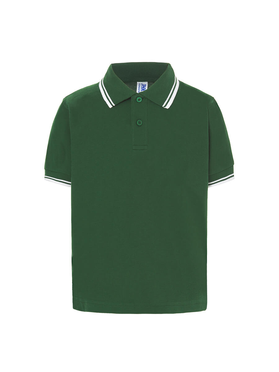 POLO BAMBINO MANICA CORTA REGULAR CONTRASTO