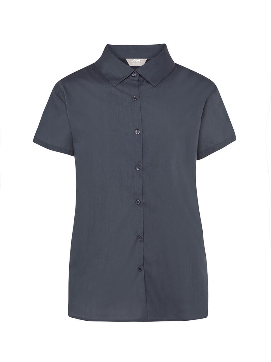 CAMICIA DONNA MANICA CORTA POPELINE