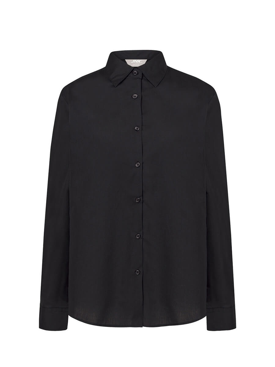 CAMICIA DONNA MANICA LUNGA POPELINE