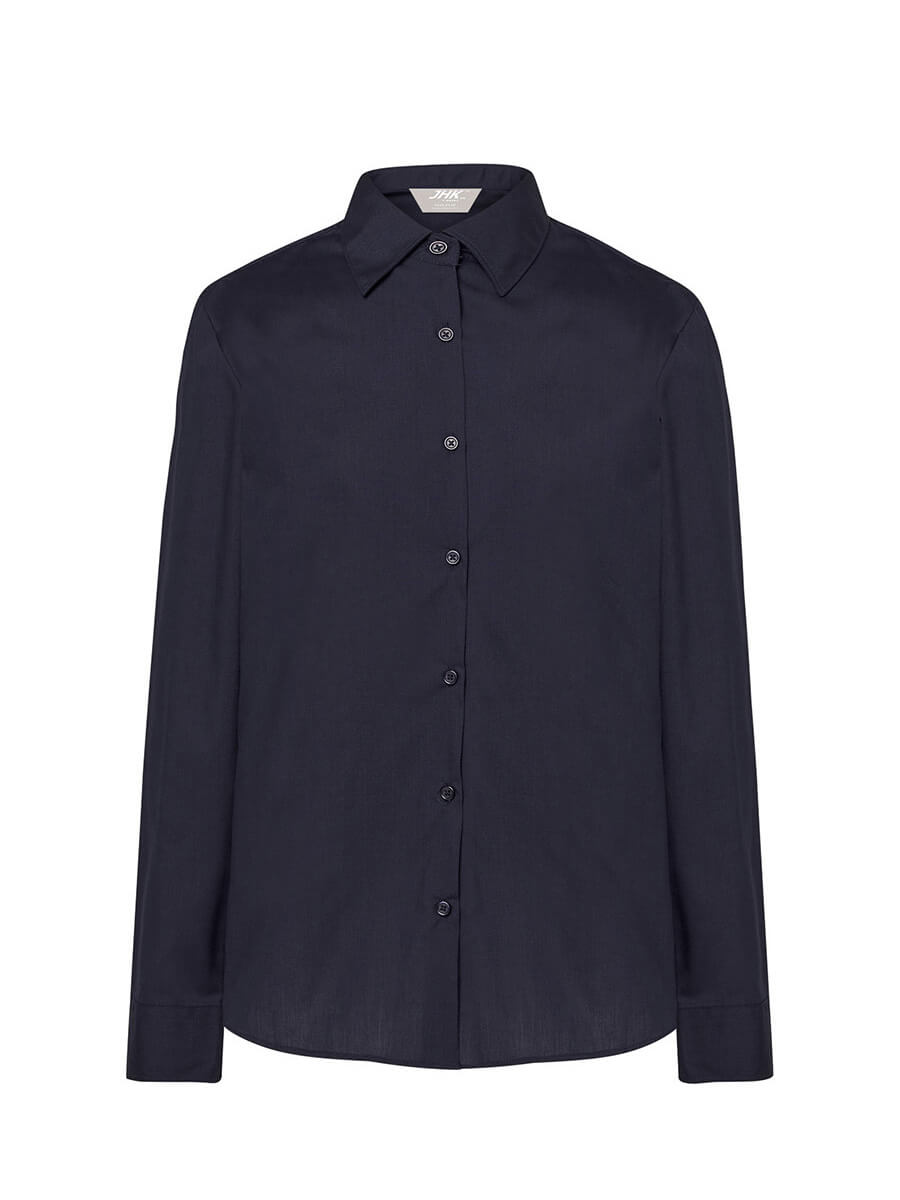 CAMICIA DONNA MANICA LUNGA POPELINE