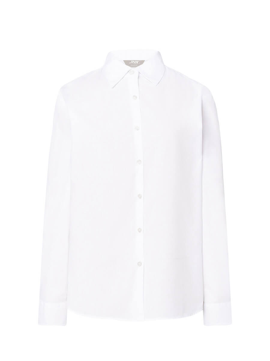 CAMICIA DONNA MANICA LUNGA POPELINE