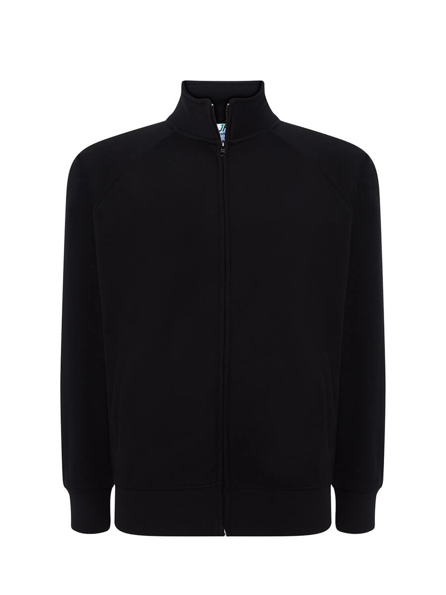 FELPA UNISEX ZIP INTERA LEGGERA FRENCH TERRY