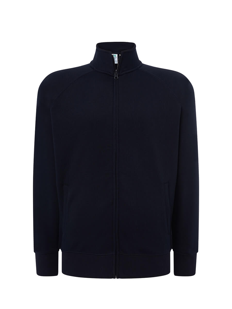 FELPA UNISEX ZIP INTERA LEGGERA FRENCH TERRY