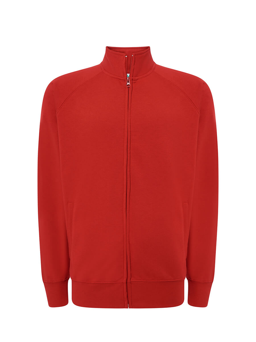 FELPA UNISEX ZIP INTERA LEGGERA FRENCH TERRY