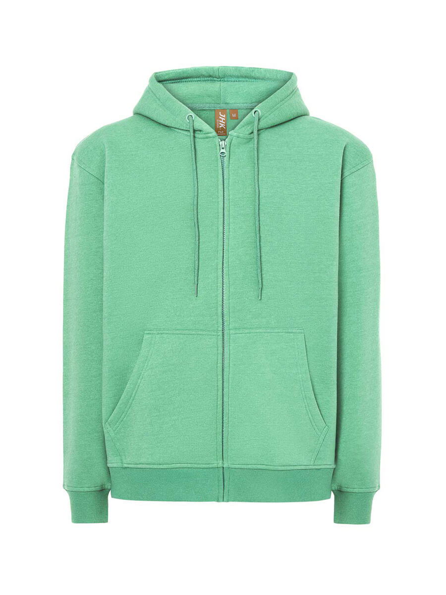 FELPA UNISEX CAPPUCCIO E ZIP ORGANIC FUJI