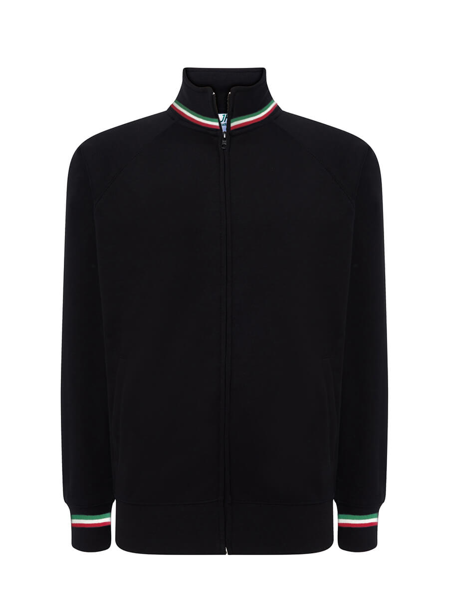 FELPA UNISEX ZIP INTERA PREMIUM ITALIA