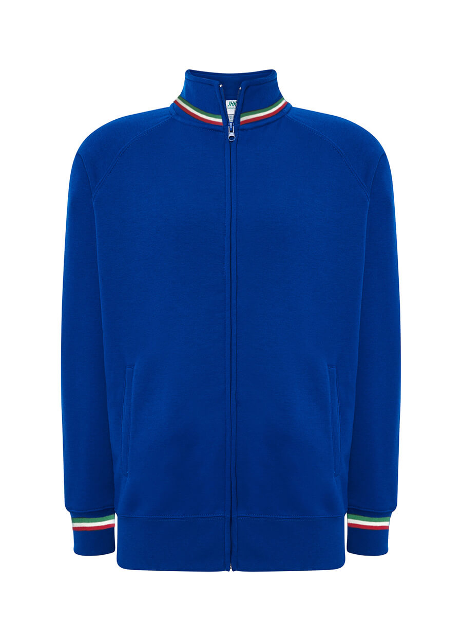 FELPA UNISEX ZIP INTERA PREMIUM ITALIA