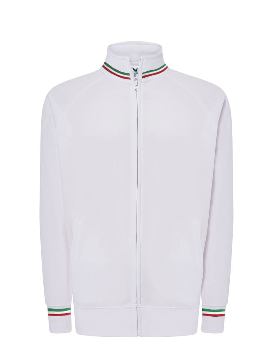 FELPA UNISEX ZIP INTERA PREMIUM ITALIA