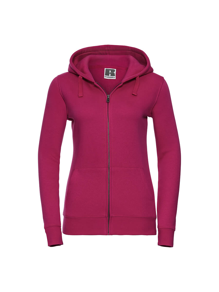 266F – FELPA DONNA CAPPUCCIO E ZIP AUTHENTIC
