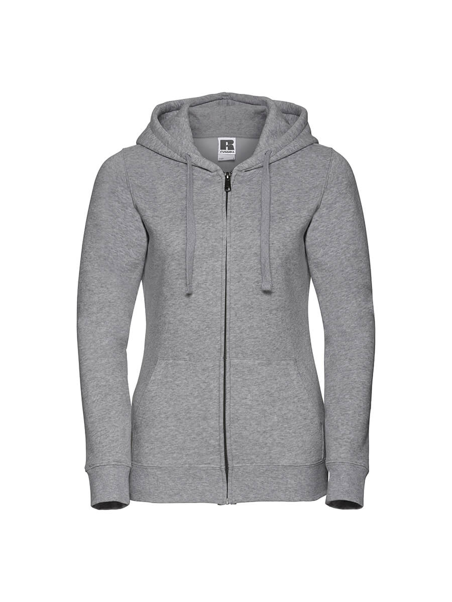 266F – FELPA DONNA CAPPUCCIO E ZIP AUTHENTIC