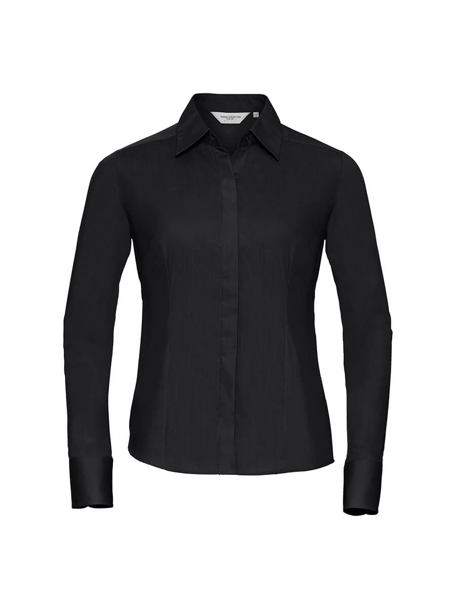 924F – CAMICIA DONNA MANICA LUNGA POPELINE