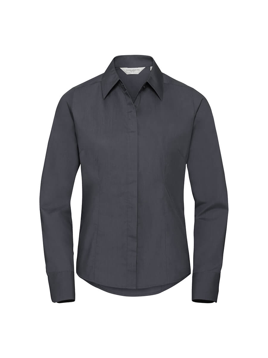 924F – CAMICIA DONNA MANICA LUNGA POPELINE