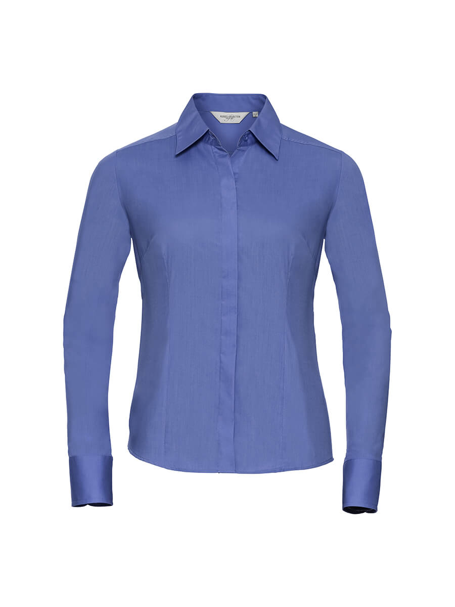 924F – CAMICIA DONNA MANICA LUNGA POPELINE