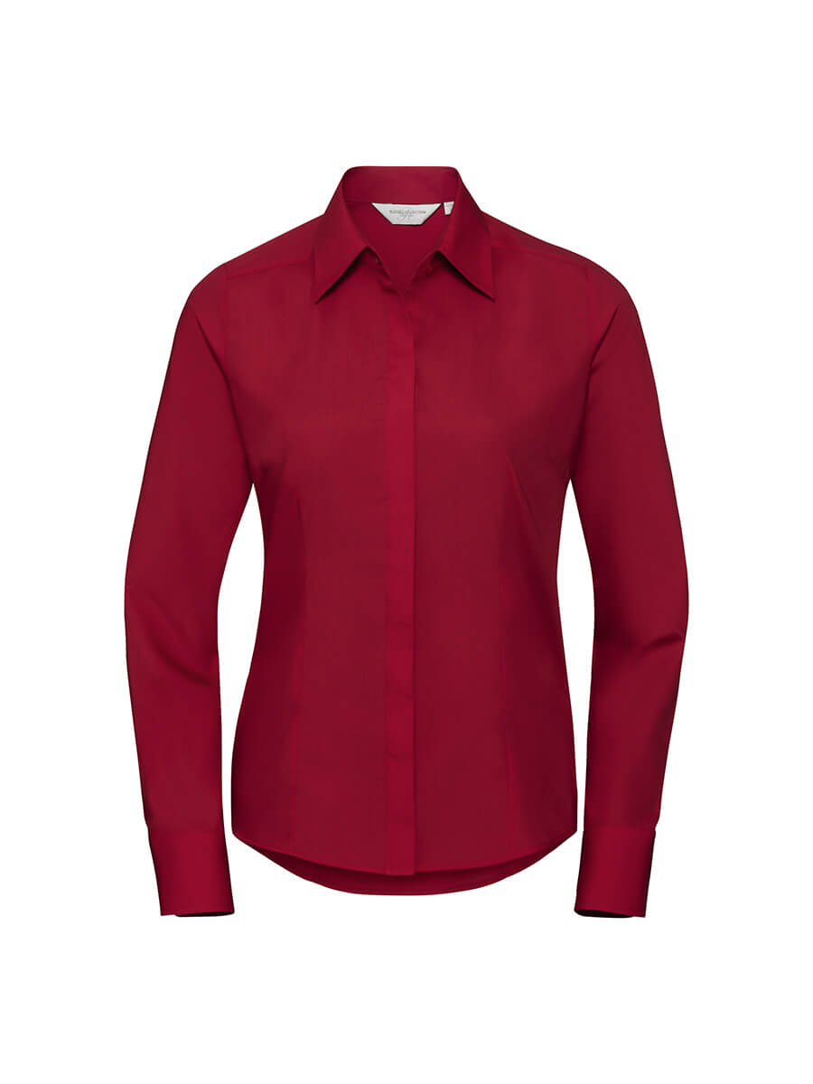 924F – CAMICIA DONNA MANICA LUNGA POPELINE