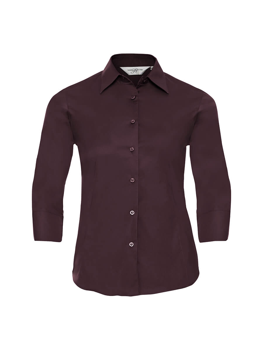 946F – CAMICIA DONNA MANICA 3/4 STRETCH